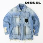 ショッピングdiesel ディーゼル DIESEL デニムジャケット メンズ ヴィンテージデストロイダメージ加工 オーバーサイズ Gジャン D-SERLE