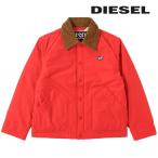ディーゼル DIESEL コーチジャケット メンズ オーバルDロゴパッチ 襟コーデュロイ切替 キルティング裏地 W-YULE