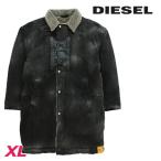 ディーゼル DIESEL 裏ボア中綿ロングコート メンズ ヴィンテージスプレー加工 W-HALL-FUR