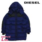 ディーゼル DIESEL 中綿コート メンズ バックプリント 切替 フード付き W-RUSSELL-LONG-PAD