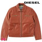 ディーゼル DIESEL レザージャケット メンズ 牛革 本革 オーバルDジッププル ジップアップ L-CALE