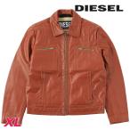 ディーゼル DIESEL レザージャケット メンズ 牛革 本革 オーバルDジッププル ジップアップ L-CALE