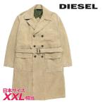 ディーゼル DIESEL トレンチコート メンズ 共布ベルト付き ヴィンテージダメージ加工 オーバーサイズ ロングコート J-IGGY