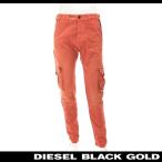 ディーゼルブラックゴールド DIESEL BLACK GOLD カーゴチノパンツ メンズ ヴィンテージダメージ加工 スリム TYPE-2910