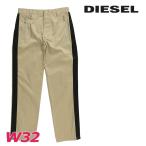 ショッピングdiesel ディーゼル DIESEL チノパンツ メンズ オーバルDワンポイントロゴ刺繍 サイドライン ルーズフィット P-ELLIOTT