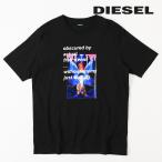 ディーゼル DIESEL 半袖Tシャツ カットソー メンズ ラバーロゴ グラフィックプリント クルーネック T-JUST-A43