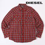 ディーゼル DIESEL 長袖フランネルシャツ メンズ チェック柄 コットン S-EAST-LONG-CHK-B