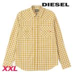 ディーゼル DIESEL 長袖ウエスタンシャツ メンズ チェック柄 ワンポイントロゴ刺繍 S-EAST-LONG-CL