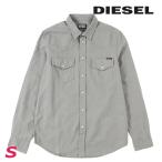 ディーゼル DIESEL 長袖シャツ メンズ 麻混 フロントスナップボタン S-EAST-LONG-HS