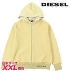 ディーゼル DIESEL 長袖ニットパーカー メンズ オーバーダイコーティング加工 ロゴプリント ジップアップ K-ONNOR