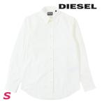 ショッピングdiesel ディーゼル DIESEL 長袖シャツ メンズ ワンポイントロゴ刺繍 シンプル コットン S-BEN-CL