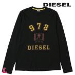 ショッピングdiesel ディーゼル DIESEL 長袖Tシャツ カットソー メンズ クラックプリント スリムフィット ロンT T-DIEGOR-LS-E1