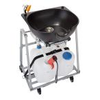【送料無料】折りたたみ シャンプー台 Heat 保温ヒーター付 西村製作所 折りたたみシャンプー 介護シャンプー 訪問介護 バックシャンプー