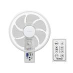 トヨトミ：人感センサー・リモコン付き壁掛け扇風機(ACモーター)(ホワイト)/FW-S3024-W