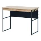 ISSEIKI フェロー デスク 幅100cm (ナチュラル)(ブラック) FERRO DESK 100 (WO-V-NA-BK) デスク