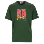 MOTO GP マルコ シモンチェリ #58 Super Sic オフィシャル Tシャツ/グリーン (M)