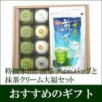 特撰水出し煎茶ティーバッグと抹茶クリーム大福8個入セット　スイーツ・お菓子 和菓子大福 抹茶大福