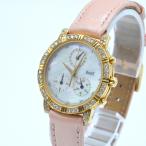 ピアジェ Piaget 14015　ダイヤ　K18/750/YG　イエローゴールド　シェル文字盤　QZ クオーツ　革ベルト【中古】