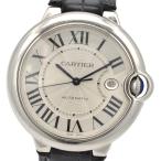 カルティエ CARTIER バロンブルー 3765  クォーツ SS×レザー メンズ腕時計誕生日 プレゼント ギフト 記念日  【中古】
