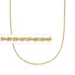 Ross-Simons 3.2mm 14kt Yellow Gold Rope Chain Necklace