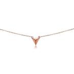 GemStar USA Rose Gold Flashed Sterling Silver Polished Triangle Pyrami