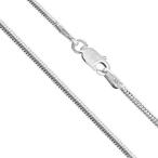 Honolulu Jewelry Company Sterling Silver 1.9mm Snake Chain Necklace (1