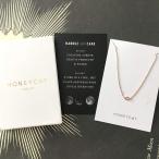 HONEYCAT Solo Tiny Crystal Bezel Necklace in 18k Rose Gold Plate | Min