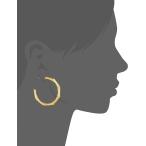 Kenneth Jay Lane Satin Gold Medium Bamboo Pierced Earrings