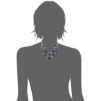 Napier Silver-Tone and Purple Multi-Row Necklace