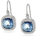 Kalan by Suzanne Kalan 14k Gold Blue Topaz Drop Earrings