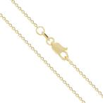 Honolulu Jewelry Company 14K Solid Yellow Gold 30 Gauge 0.8mm Cable Ch