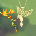 Honolulu Jewelry Company 14k Yellow Gold Humming Bird Necklace Pendant