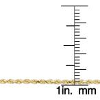 Kooljewelry 10k Yellow Gold Rope Chain Bracelet (1.8mm, 7.5 inch)