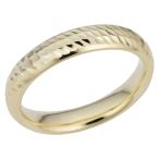 Kooljewelry 14k Yellow Gold Diamond-Cut Wedding Band Ring (Size 8)
