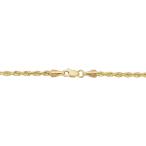 Kooljewelry 10k Yellow Gold Men's or Women's Rope Chain Necklace (2.6m