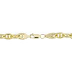 Kooljewelry 14k Yellow Gold Filled Unisex 6.7mm Mariner Link Chain Bra