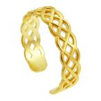 10k Yellow Gold Trinity Knot Celtic Toe Ring