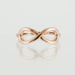 High Polish 14k Rose Gold Infinity Ring for Women (8)