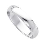 Fine 14k White Gold Forever Classic Band 4mm Plain Wedding Ring for Wo