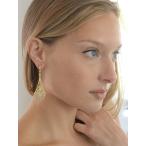 Mariell Zirconia Crystal Gold Art Deco Wedding Dangle Earrings for Wom