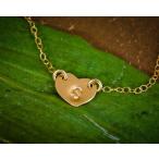 EFYTAL Tiny Gold Filled Heart Custom Initial Necklace, Personalized Da