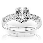 1.03 Carat GIA Certified Classic Prong Set Diamond Engagement Ring (I