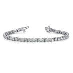 3 Carat Classic Diamond Tennis Bracelet 14K White Gold Ultra Premium C