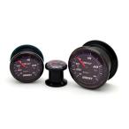 Black Acrylic Sweet Gauges Picture Plugs - Sold as a Pair (7/16" (11mm