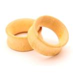 Pair of Bamboo Wood Tunnels - 1/2" - 12mm - Sold As a Pair