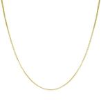 Honolulu Jewelry Company 14K Solid Yellow Gold 0.7mm Box Chain Necklac