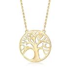 Ross-Simons 14kt Yellow Gold Tree Of Life Pendant Necklace