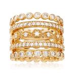 Ross-Simons 2.70 ct. t.w. CZ Jewelry Set: Five Eternity Bands in 14kt