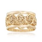 Ross-Simons 14kt Yellow Gold Rosette Ring