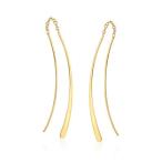 Ross-Simons 14kt Yellow Gold Curved Wire Earrings